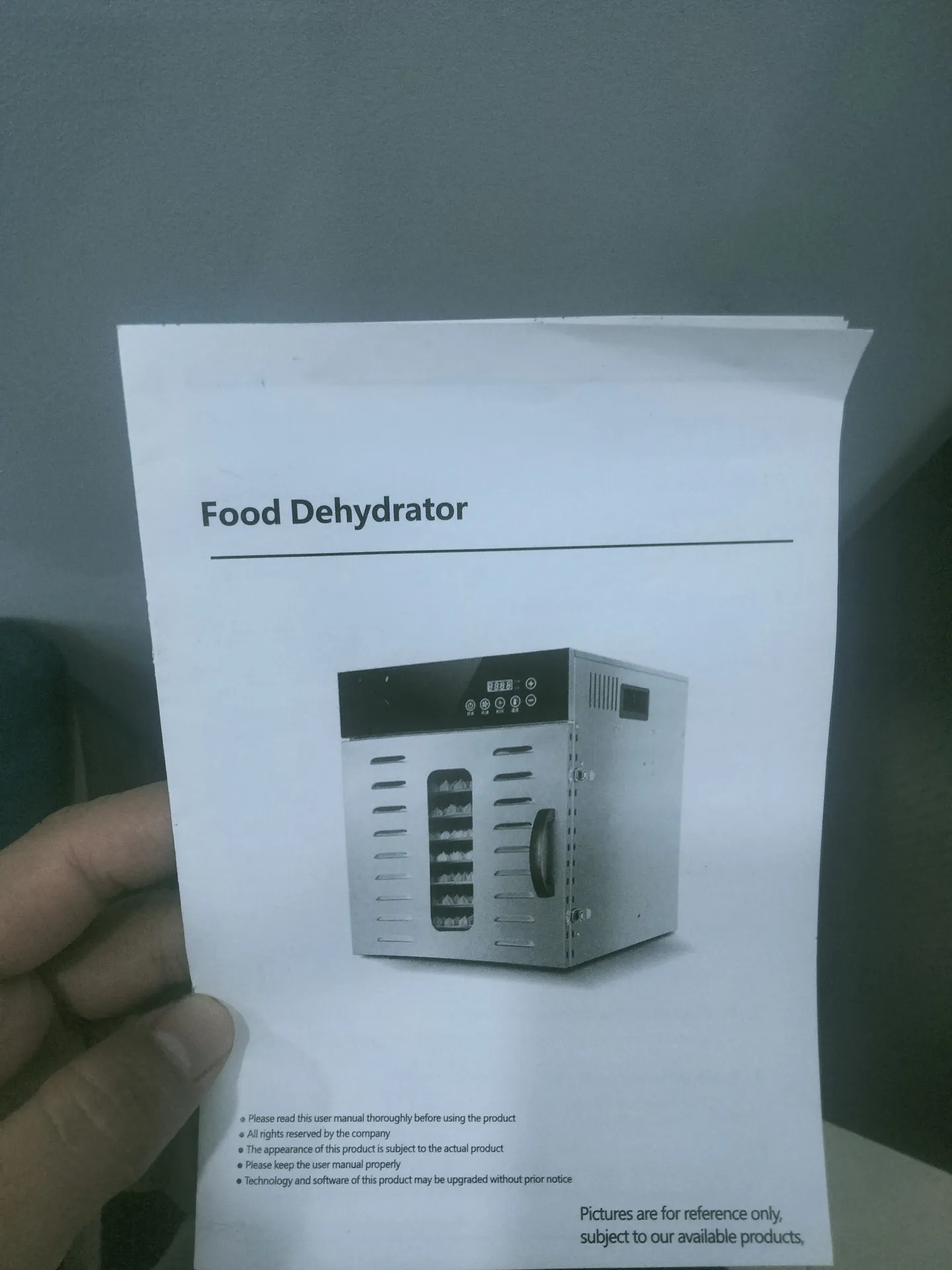 جهاز تجفيف فواكه وخضروات