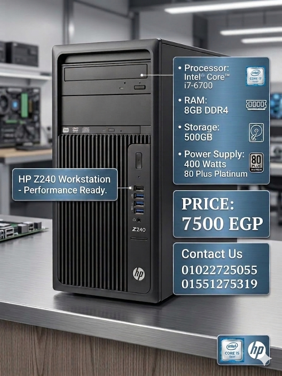 i7/6700 Ram_8 harh 500 باور 400وات80+بلاتينيم