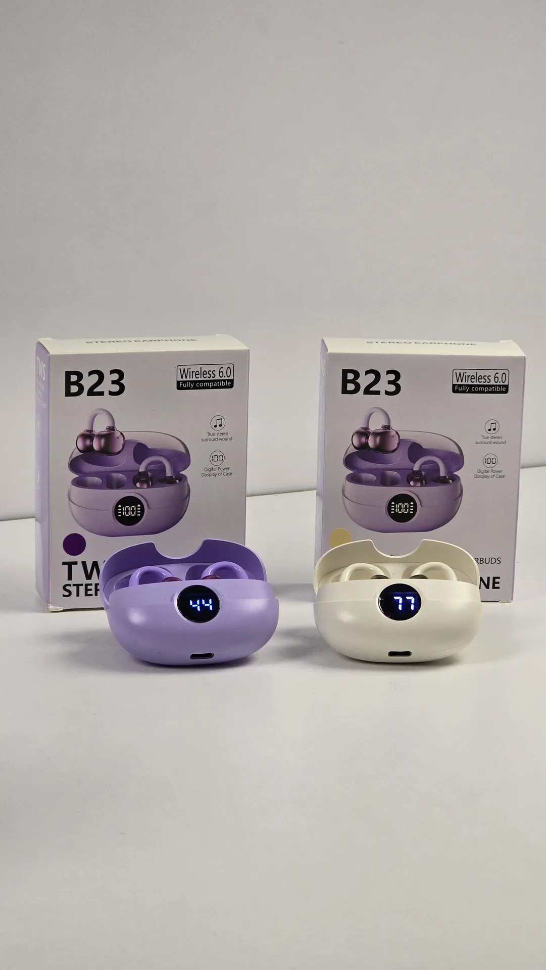 سماعة B23 TWS لاسلكية – Bluetooth 6.0