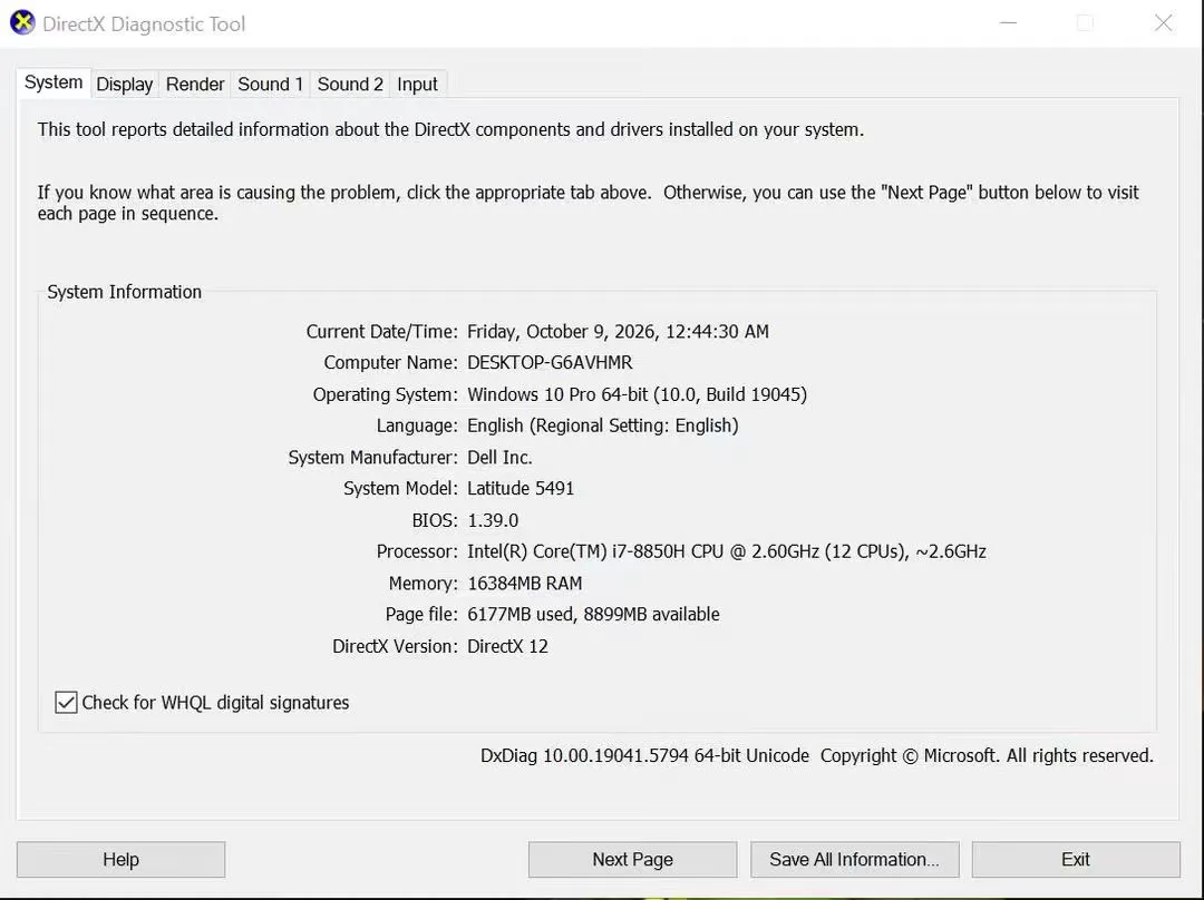للبيع لابتوب موديل Dell Latitude 5491 متوافق